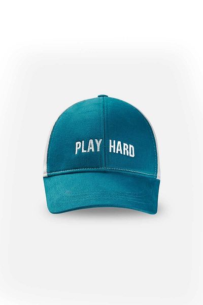 Dagi Petrolfarbene Play Hard Cap-Mütze für Herren