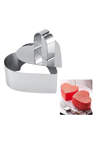 Nar kalıp Narkalıp Kalp Parfe Kek Kalıbı En-8cm Derinlik 5cm