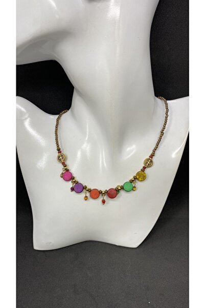 Porsuk Alternatif Handmade Ethnic Authentic Cocanat Women's Necklace