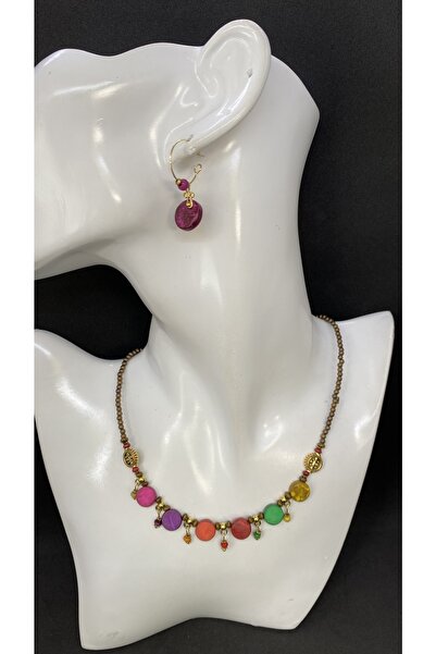 Porsuk Alternatif Handmade Ethnic Authentic Cocanat Women's Necklace Earrings...