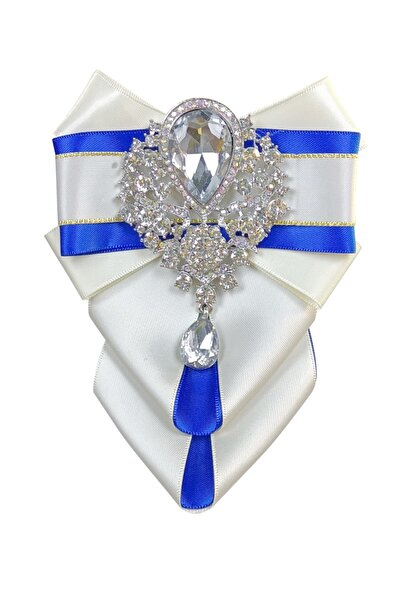 Nilegant Taşlı Papyon Broş No:1