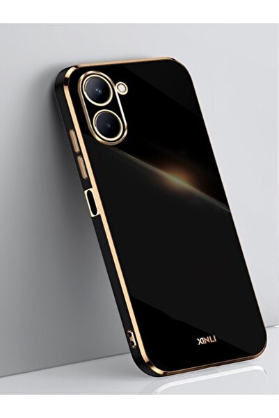 Rivor Huawei Nova 10 Se Uyumlu Kılıf Parlak Kenarlı Altın Işlemeli Kamera Kor...