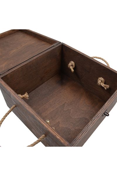 Lime Art Shop Decorative Large Box with Wooden Lock 29X29X17 cm Gift and Storage Box with Padlock