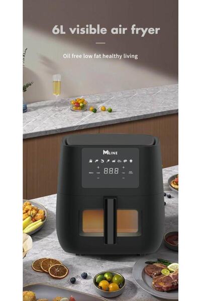 MİLİNE 6litre Airfryer Dijital Dokunmatik Ekran Fritöz