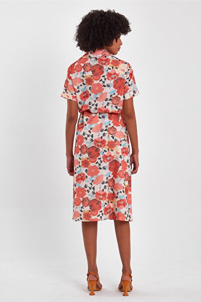 ALEXANDERGARDI Φόρεμα με γιακά πουκάμισο με σχέδια (b22-45800)