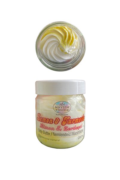 Lemon & Turmeric Body Butter / Nemlendirici Vücut Butterı (Limon & Zerdeçal, 200ml)