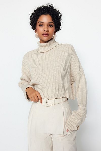 Trendyol Collection Basic-Strickwaren: Stone Crop Sweater TWOAW22KZ0223