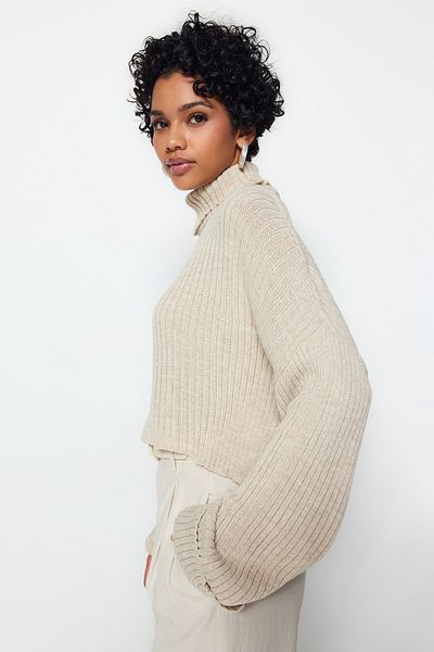 Trendyol Collection Basic-Strickwaren: Stone Crop Sweater TWOAW22KZ0223