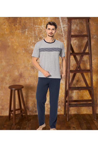 Ayans Pijama Μονό Ζέρσεϋ Σετ Πιτζάμες 4 τεμ