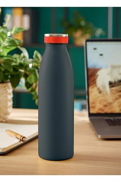 Leitz Cozy Insulated Thermos Water Bottle 500 ml Gray