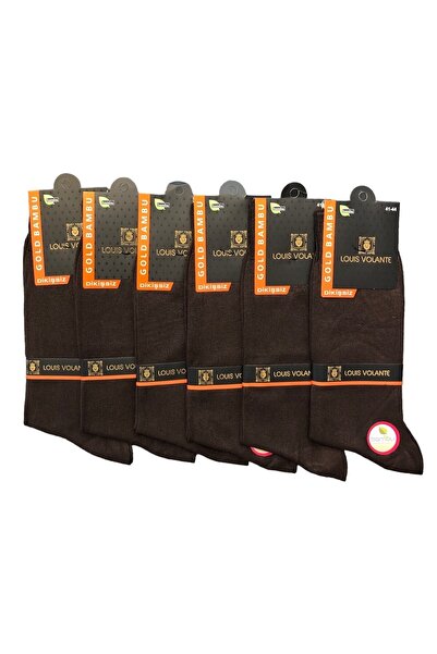 Louis Volante Erkek Bambu Dikişsiz Yazlık Soket Çorap 6 Çift