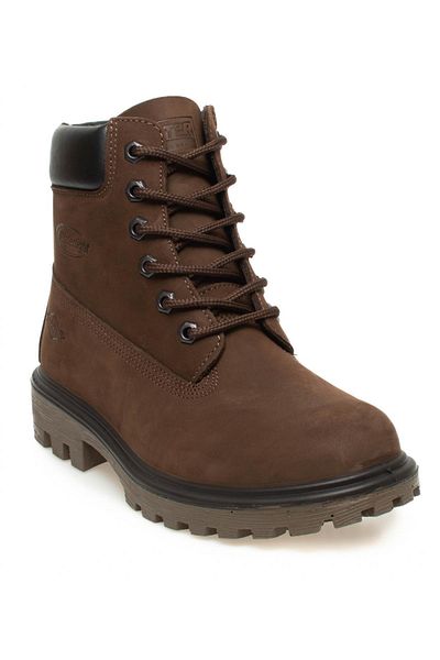 Scooter Ανδρικές μπότες 7108M Leather Trend καφέ