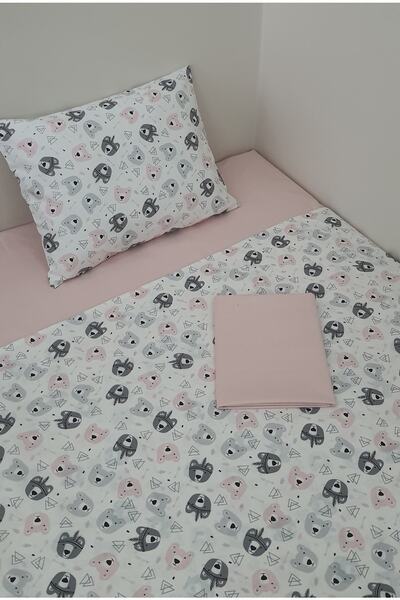 %100 Pamuklu Kız Bebek/çocuk Nevresim Takımı
