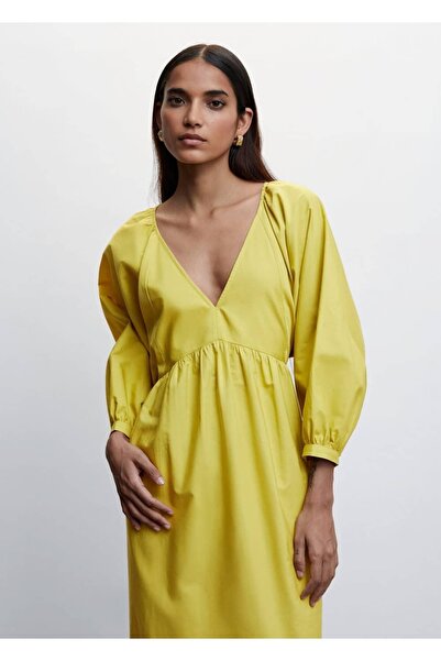 MANGO Woman Kabarık Kollu Elbise