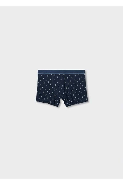 MANGO Kids Boxer albastru pentru copii