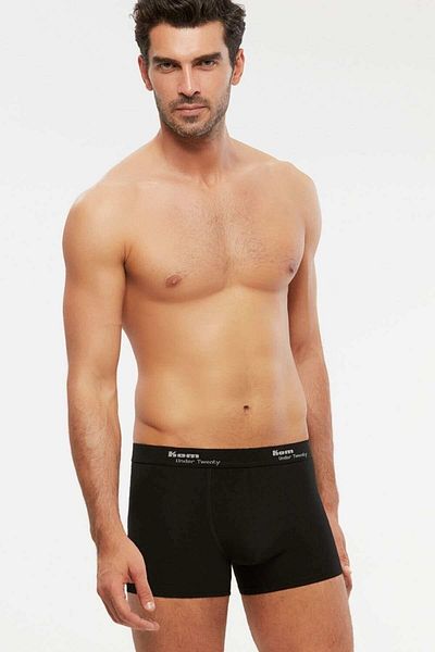Kom Ανδρικό χτενισμένο βαμβακερό Lycra Compact Tight Short Boxer 4 τεμαχίων