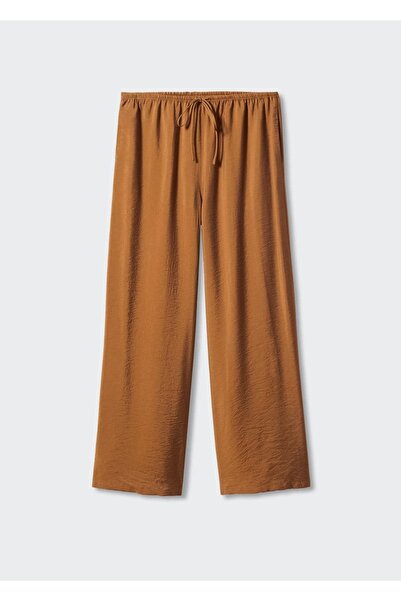MANGO Woman Saten Palazzo Pantolon