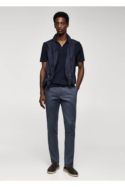 MANGO Man Kalhoty Slim Fit Serj Chino