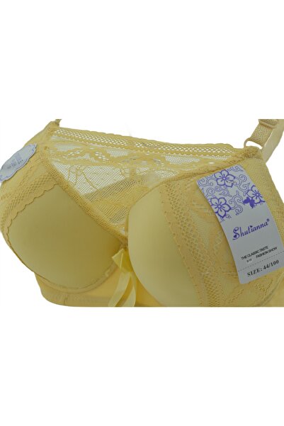 Shutianna Ekstra Dolgulu Destekli Dantelli Double Push Up B Cup Sütyen DS88 No:6 ARL