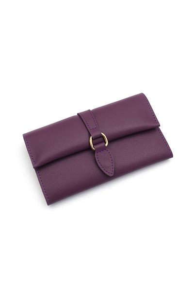 Womancraft Portofel din piele moale cu cataramă Accesoriu portofel pentru femei violet