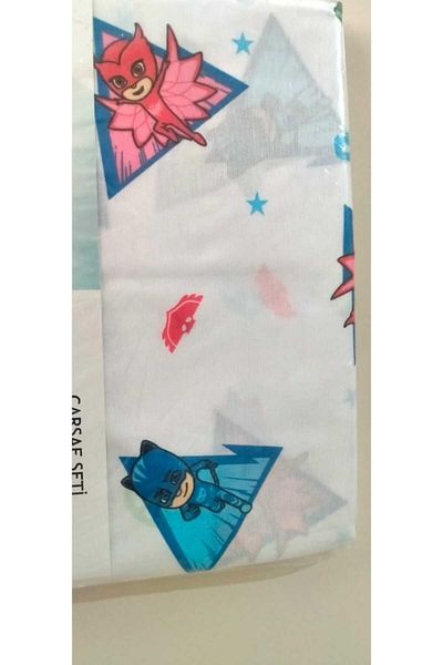 Pijamaskeliler مجموعة ملاءات سرير مرخصة واحدة من PJ Masks Pijamaskeliler