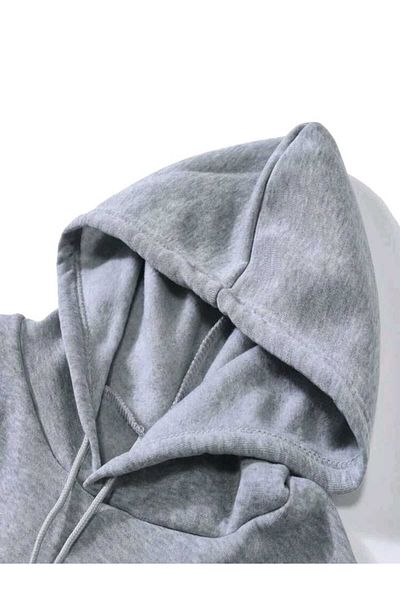 FAVORİST Αθλητικό φούτερ Unisex Απλό, χωρίς στάμπα, βαμβακερή κουκούλα