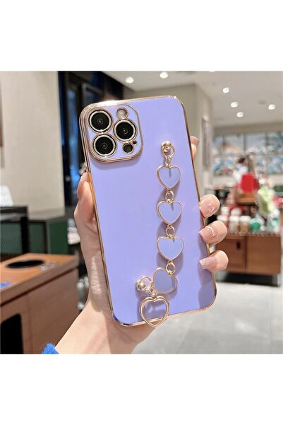 3GEN CASE حافظة آيفون 14 برو ماكس متوافقة مع سلسلة قلب لطيفة وقابلة للطي من ا...