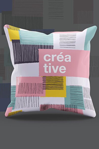 Moud's غطاء وسادة من جلد الغزال مطبوع على الوجهين - PL928