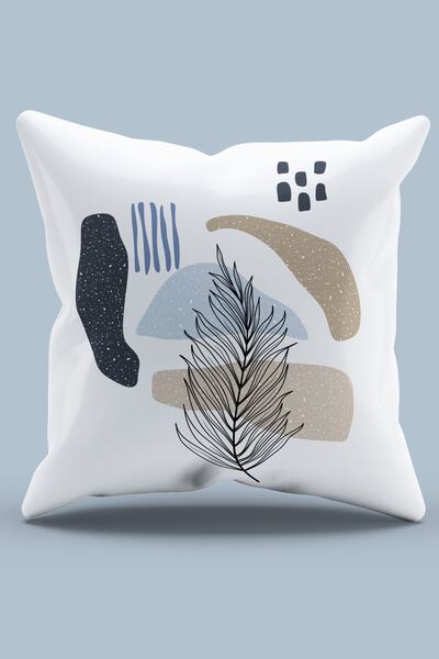 Moud's Double Sided Printed Art 3 Patterned Suede Throw Pillow Case - PL903