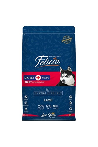 Felicia Kuzulu Pirinçli Düşük Tahıllı Hipoalerjenik Köpek Maması 3 Kg