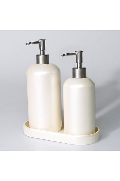 Selim Smooth Liquid Soap Dispenser Pearl