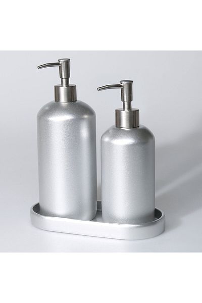 Selim Smooth Liquid Soap Dispenser Ασημί
