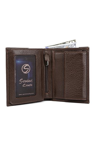 Sevinç Çanta Портфейл от естествена кожа с RFID блокиране