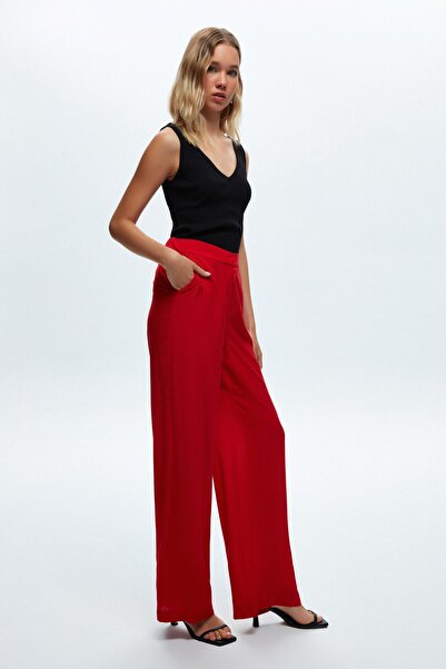 Love My Body Elastic Waist Trousers