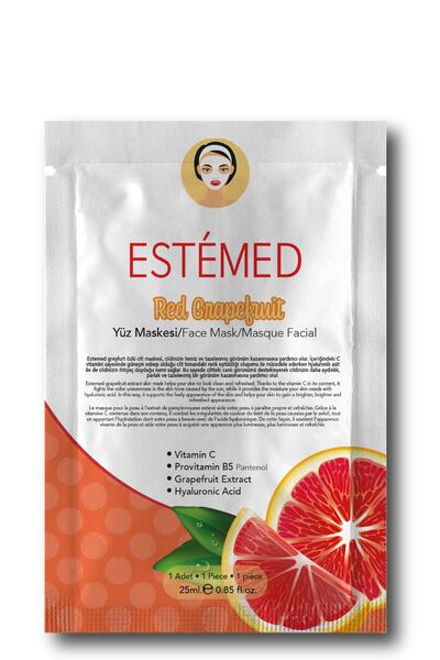 ESTEMED قناع ورق الجريب فروت الأحمر - قناع ورق الجريب فروت الأحمر