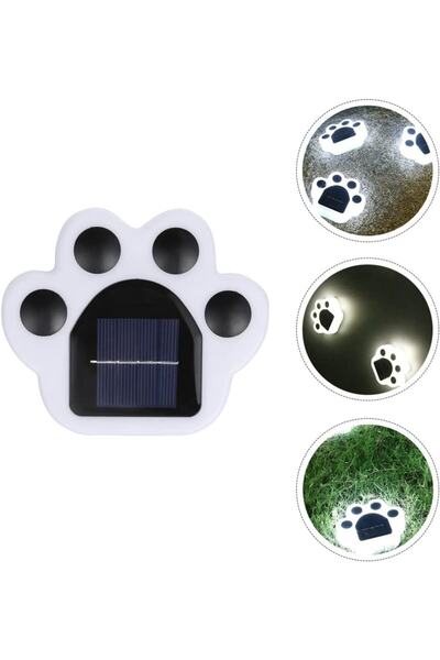 Streak Güneş Enerjili Solar Şarjlı Pati Şeklinde Led Işıldak Dekorasyon Bahçe Peyzaj Aydınlatma