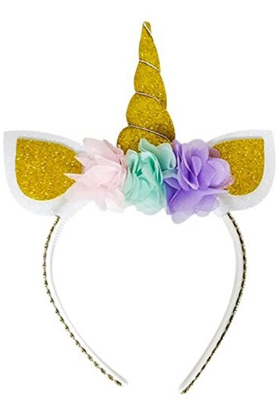 aşkın concept Unicorn Taç Dolgulu Gold Taç Parti Süsü