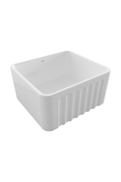 Bocchi Lavello Dekorlu Mutfak Eviyesi 50cm. Parlak Beyaz