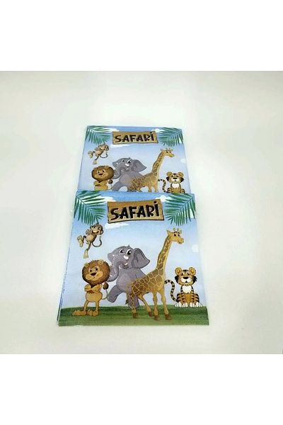 FOKUL Χαρτοπετσέτα Safari 20 Τεμάχια Γενέθλια Concept 33x33 εκ