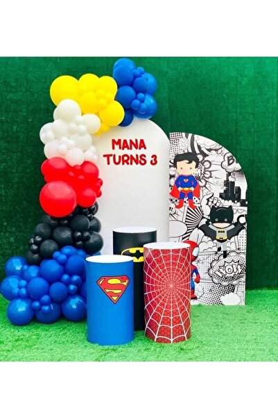 MFM Σετ μπαλονιών με αλυσίδα για γενέθλια με θέμα τον Σούπερμαν