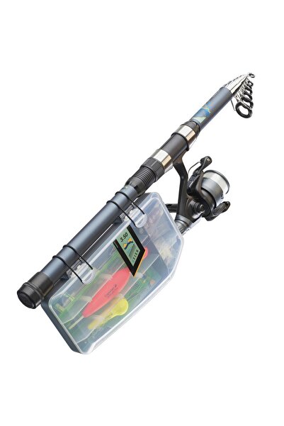 OverPazar Olta Takımı Kamış Makine Ve Malzeme Seti Balıkçılık Seti UFish 350