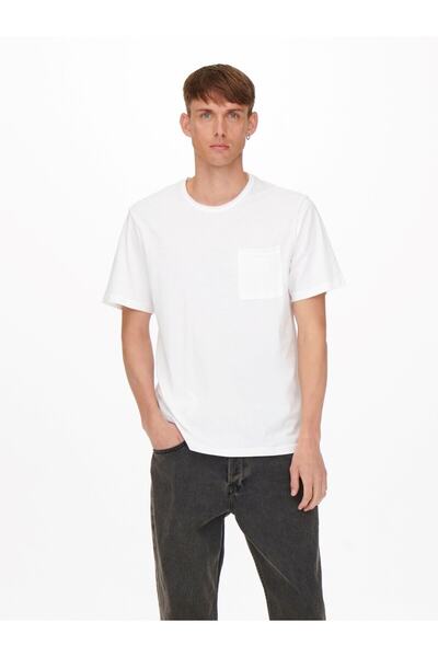 Only & Sons ONSROY REG SS SLUB POCKET TEE