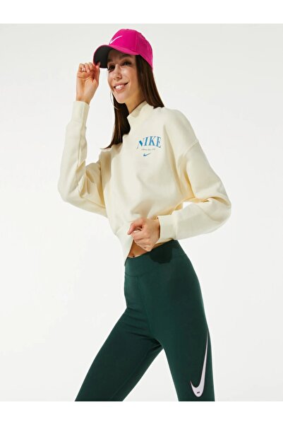 Nike Sportswear Swoosh Kadın Yeşil Tayt