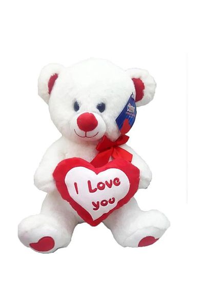 Halley Oyuncak Heart Holding Bear PL62583 35 Cm