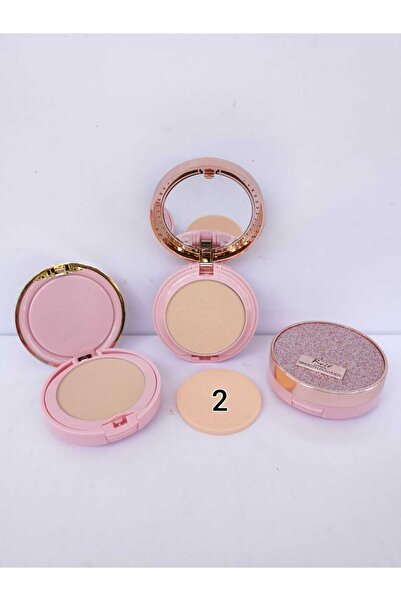 Roesıa Rose Cosmetics Rose 2 Katlı, Aynalı, Süngerli, Stars Shine Smooth Pudra