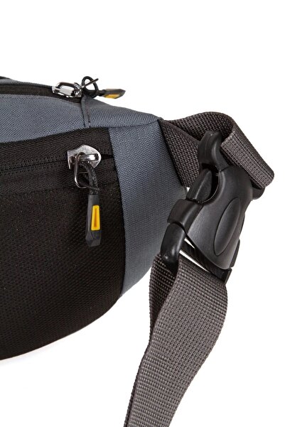 By Hakan Nw-813 BEL ÇANTASI OMUZ ÇANTASI GÜNLÜK ÇANTA SU GEÇİRMEZ GRİ