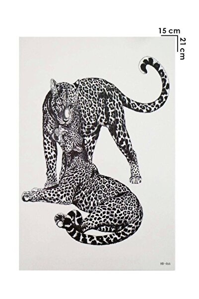 Barly Geçici Leopar Dövme Tattoo