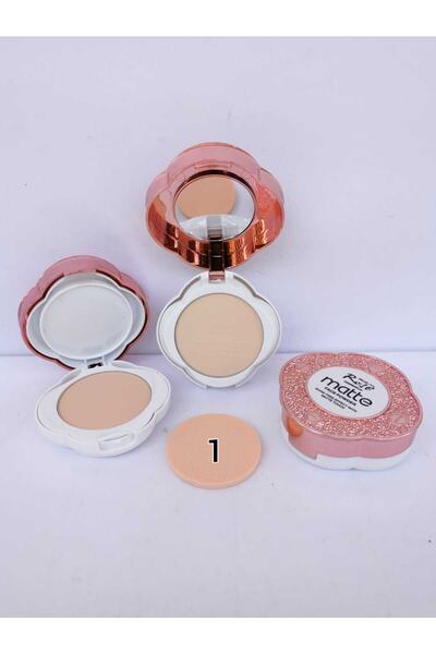 Roesıa Rose Cosmetics Rose 2 Katlı, Aynalı, Süngerli, Matte Pudra