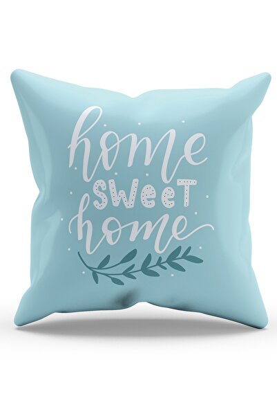 Moud's Двосторонній синій чохол для подушки з сует з принтом Sweet Home - PL1107