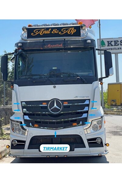 TIRMARKET Mercedes Actros 1842 Dar Kabin Mp4 Ön Panjur Kromu 9 Parça .